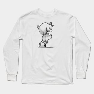 Pig and pup Long Sleeve T-Shirt